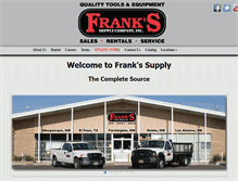 Tablet Screenshot of franks-supply.com